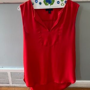 Red J.crew sleeveless shirt